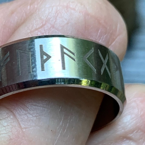 ☀️NEW ITEM!🌹NWT Rune/Futhark alphabet symbol ring - Picture 13 of 16